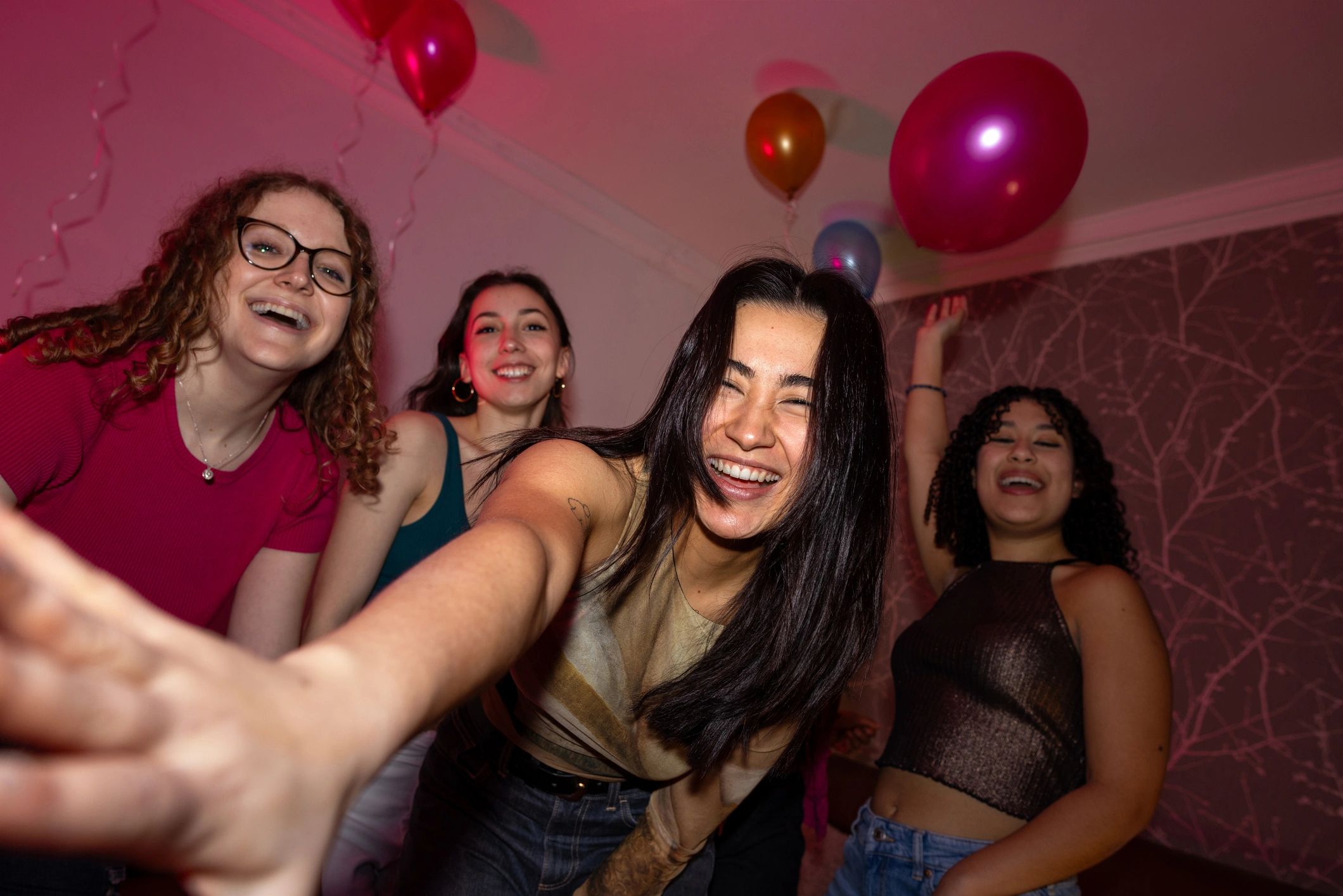 People dancing together at a social event